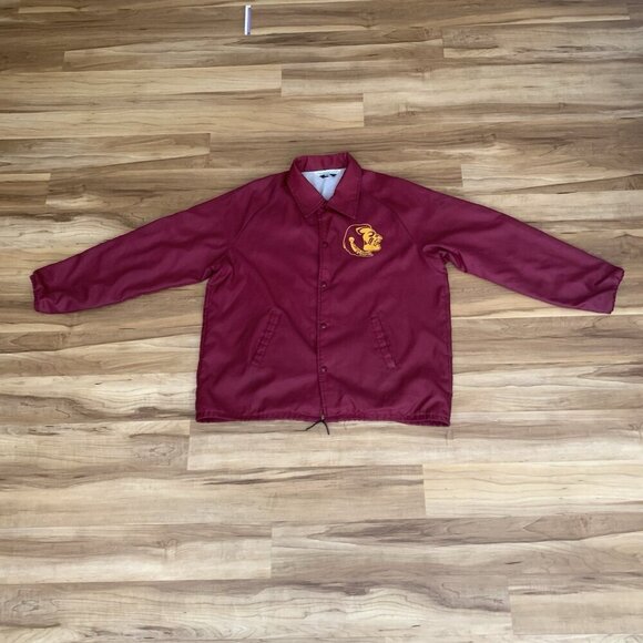 Florida State University FSU Windbreaker Men’s XL Garnet Red 1970's Chalk Line - Picture 3 of 15